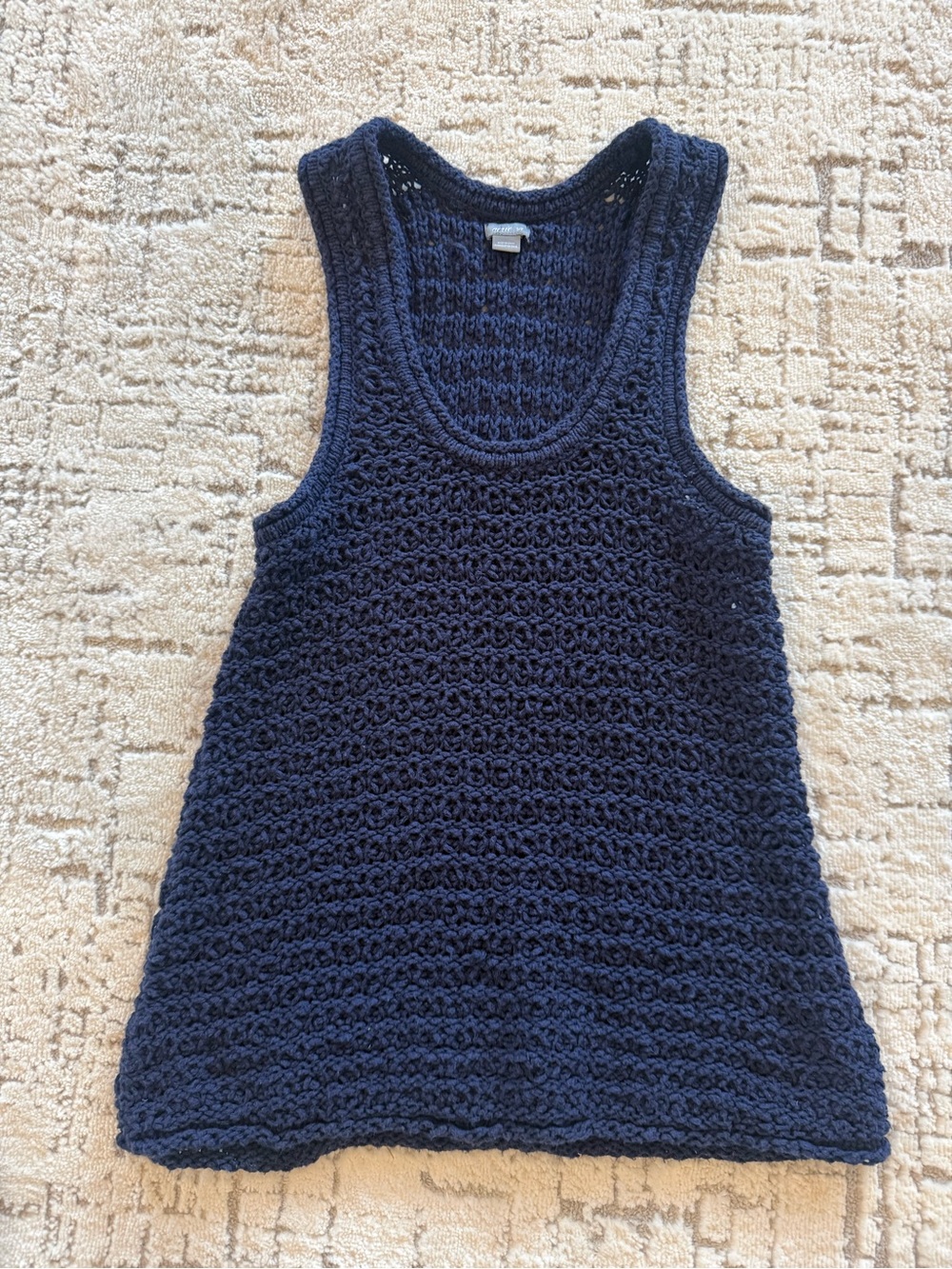 aerie Navy Sleeveless Sweater sz S - Picture 2 of 2